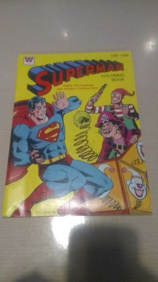 Vintage 1980 Superman Coloring Book Whitman 1397 Rare