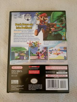 Mario Sunshine (Rare ' Not for Resale ' Version) Nintendo GameCube - 3