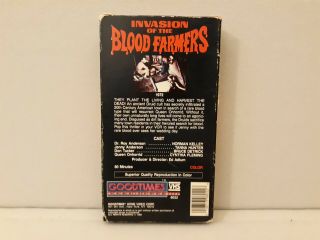 Invasion of the Blood Farmers (VHS) Rare/OOP Horror 2