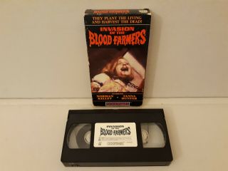 Invasion of the Blood Farmers (VHS) Rare/OOP Horror 3