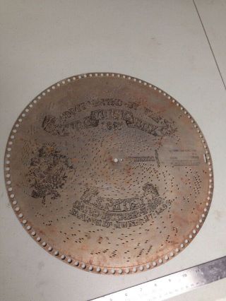 Antique Regina 15 1/2 " Disc.  1522 All Coons Look Alike To Me