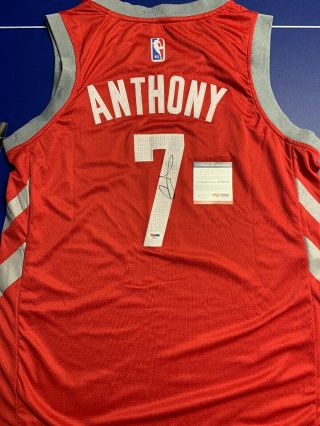 Carmelo Anthony Signed Jersey PSA/DNA Houston Rockets Adult L Custom Rare 3