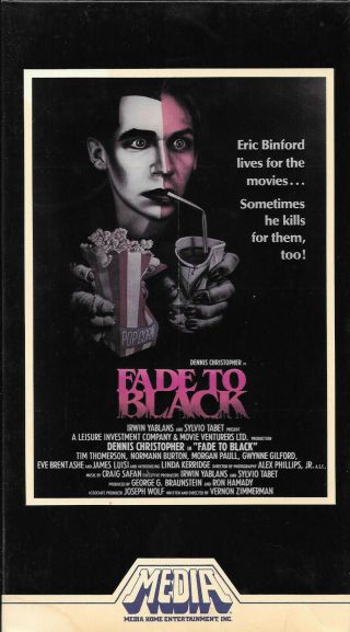 Fade To Black - Dennis Christopher,  Media Home Video,  Rare Oop Vhs