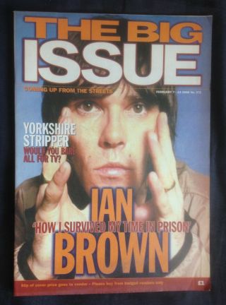 The Big Issue Rare Ian Brown Prison Edition 2000 The Stone Roses,  Squire Reni Ma