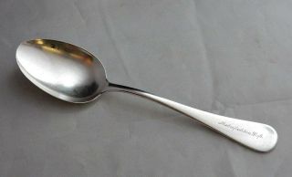 Antique Reed Barton - 12 Silverplate 8.  25 " Table Serving Spoon " Metropolitan Life "