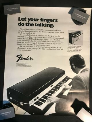 Vintage Fender - Rhodes Suitcase Piano Poster