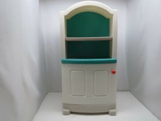 Vintage Step 2 Toy Child Sized Hutch/ Pantry Play Kitchen China Cabinet " Rare "
