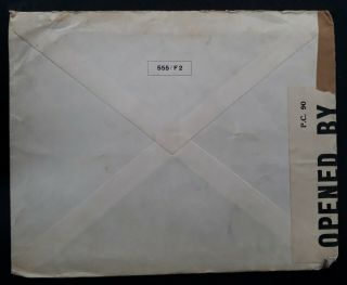 RARE 1941 Switzerland Censor Cover ties 30c stamp cancelled Zurich to USA 3