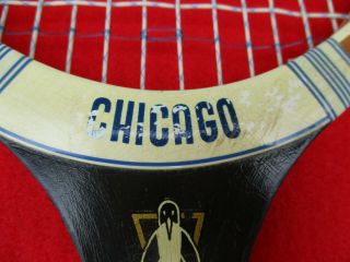 Vintage Pinguin Chicago Wood Tennis Racquet Wooden Rare ? Sports Collectible