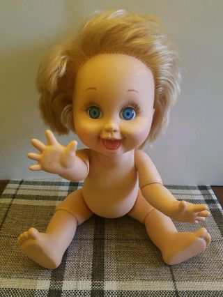 Vintage Galoob Baby Face Doll 10 So Playful Penny 1990 L.  G.  T.  I.  Blonde