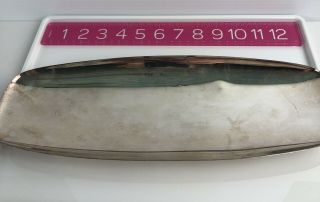 Vintage Footed 1883 F.  B.  Rogers Silver Co.  Serving Tray Mid 1950s 14” Long Quad