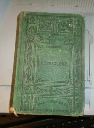 Elements Of Physiology And Hygiene By R T Brown Antique Medical Book 1872