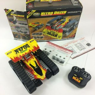 Vintage 90s Mattel Tyco Rc Nitro Dozer Radio Control Car Tmh Power Flexpak Rare