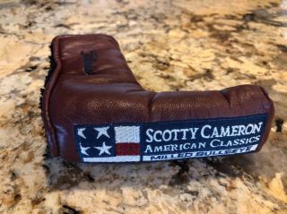 Scotty Cameron Titleist America Classics Milled Bullseye Putter Head Cover Rare