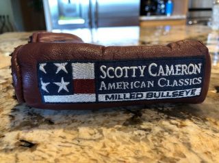 Scotty Cameron Titleist America Classics Milled Bullseye Putter Head Cover Rare 2