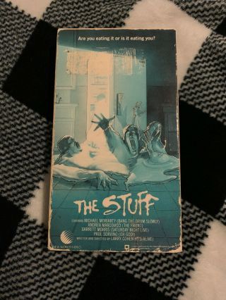 The Stuff Vhs (1985 World Video) - Cult,  Horror - Larry Cohen Rare
