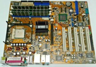 Motherboard RARE Asus P4P800 - E Deluxe Rev 1.  02 Intel 875P ICH5 Socket 478 P4 and 2