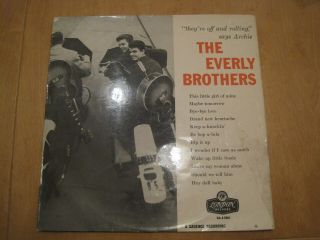 Everly Brothers Rare Uk 1959 London Debut Lp Ha - A2081 Vg/ex -