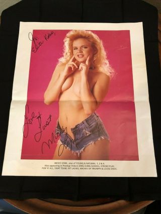 Micky Lynn Naughty Adult Video Hof Porn Star Rare Avn Hof Signed Autograph Photo
