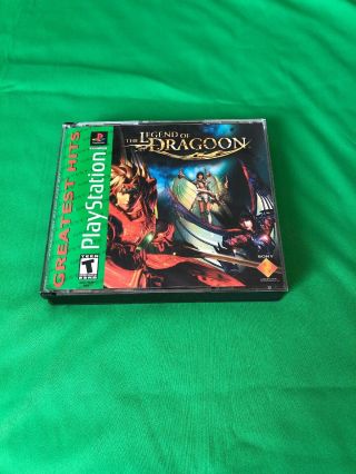 The Legend Of Dragoon Rare Ps1 Game Playstation 1 Complete 4 Discs