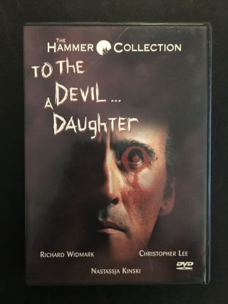 Rare Oop To The Devil A Daughter (anchor Bay Dvd 2002) Christopher Lee
