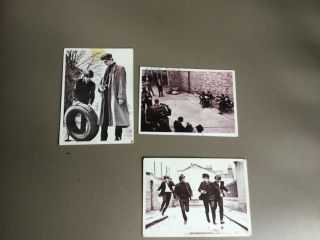 3 The Beatles Movie Cards " A Hard Day 
