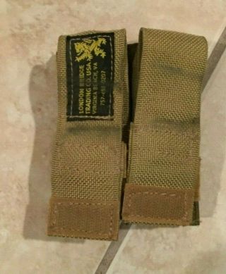 Rare Lbt Made Pistol Mag Pouch - Tan,  Gold Label