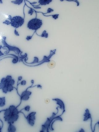 Antique W.  H.  Grindley Flow Blue Marie Porcelain Platter 16 