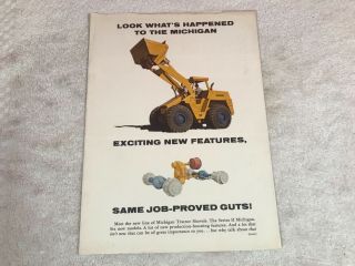 Rare 1970s Clark Michigan Tractor Shovel Loaders Dealer Sales Brochure