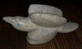 Rare Carver Zuni Carved Marble Bird Fetish By Roxanne Panteah - Native American