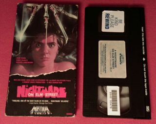 A Nightmare On Elm Street (vhs) Media Release.  Rare.  1986
