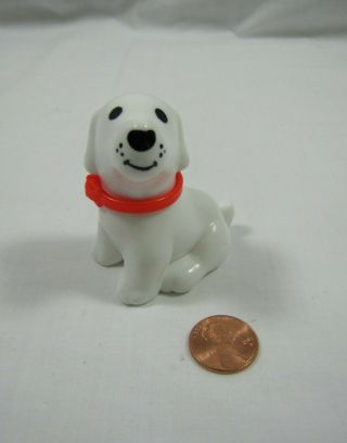 Little Tikes Dollhouse White Puppy Dog Doggie Pet For Doll Rare Tykes 1