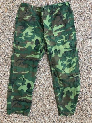 Rare 1967 Vietnamese Bdq Us Army Arvn Erdl Pattern Camo Trousers Pants 32