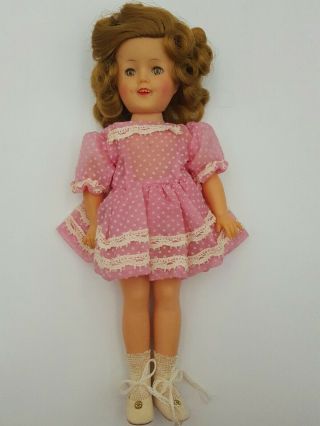 12 " Shirley Temple Doll St - 12 Vintage Ideal Toy Dress Socks Shoes Sleepy Eyes