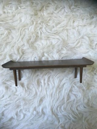 Rare Vintage 1958 Mattel Wooden Coffee Table Made In Japan 1:6 Yosd Scale