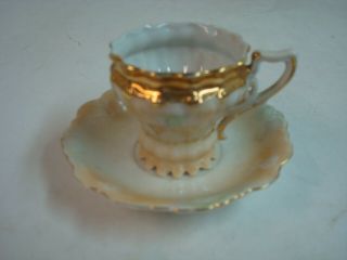 Vintage Demitasse/minature Tea Cup And Saucer,  Unmarked,