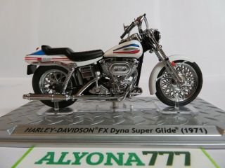 1/24 Altaya Harley Davidson Fx Dyna Glide 1971 Bike Motorcycle 1:24 Rare