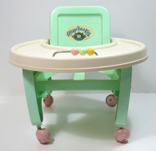 Vintage Coleco Cabbage Patch Kids Walker Play Chair Seat Roller 1986 2