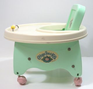 Vintage Coleco Cabbage Patch Kids Walker Play Chair Seat Roller 1986 3
