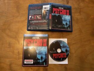 Psycho Ii Blu Ray Scream Factory Rare Slipcover Anthony Perkins Classic Horror