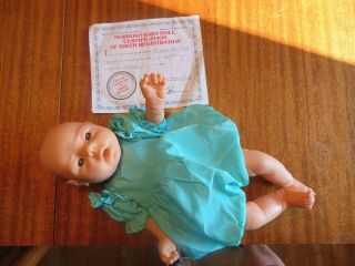 Vintage 1989 Raffoler,  Lld Babyville Anatomically Correct Girl Doll 17.  5 "