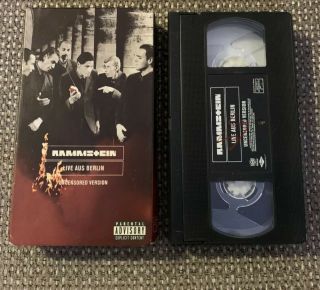 Rammstein - Live Aus Berlin (vhs,  2000,  Uncensored Version) Rare Oop