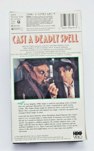 Cast a Deadly Spell 1991Fred Ward David Warner Julianne Moore Clancy Brown RARE 3