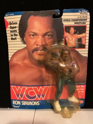 Galoob Toys Wcw Wrestling Ron Simmons No Stripe Trunks Rare