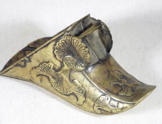 Antique Spanish Conquistador Military Brass Copper Stirrup Wall Flower Pot