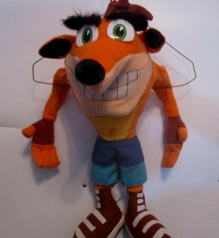 Rare Crash Bandicoot Play By Play Playstation Sony Plush 17 " Stuffed Toy Doll