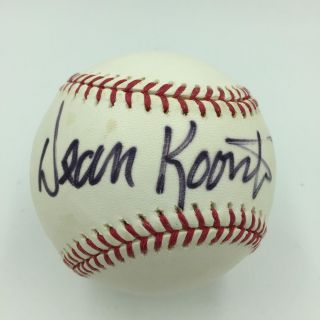 Rare Dean Koontz Signed Autographed Major League Baseball Author Psa Dna