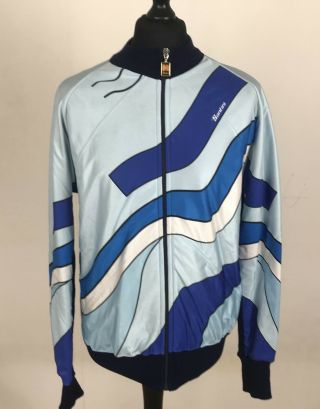 Vintage Sms Santini Winter Cycling Jacket Jersey Wool Jumper Men 