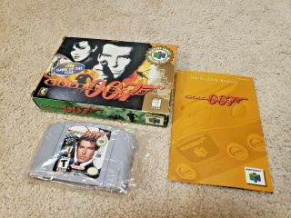 Complete Goldeneye 007 For Nintendo 64 Cib N64 Shooter Perfect Dark Rare