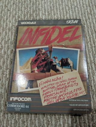 Infidel - Rare Vintage Infocom Game For Commodore 64